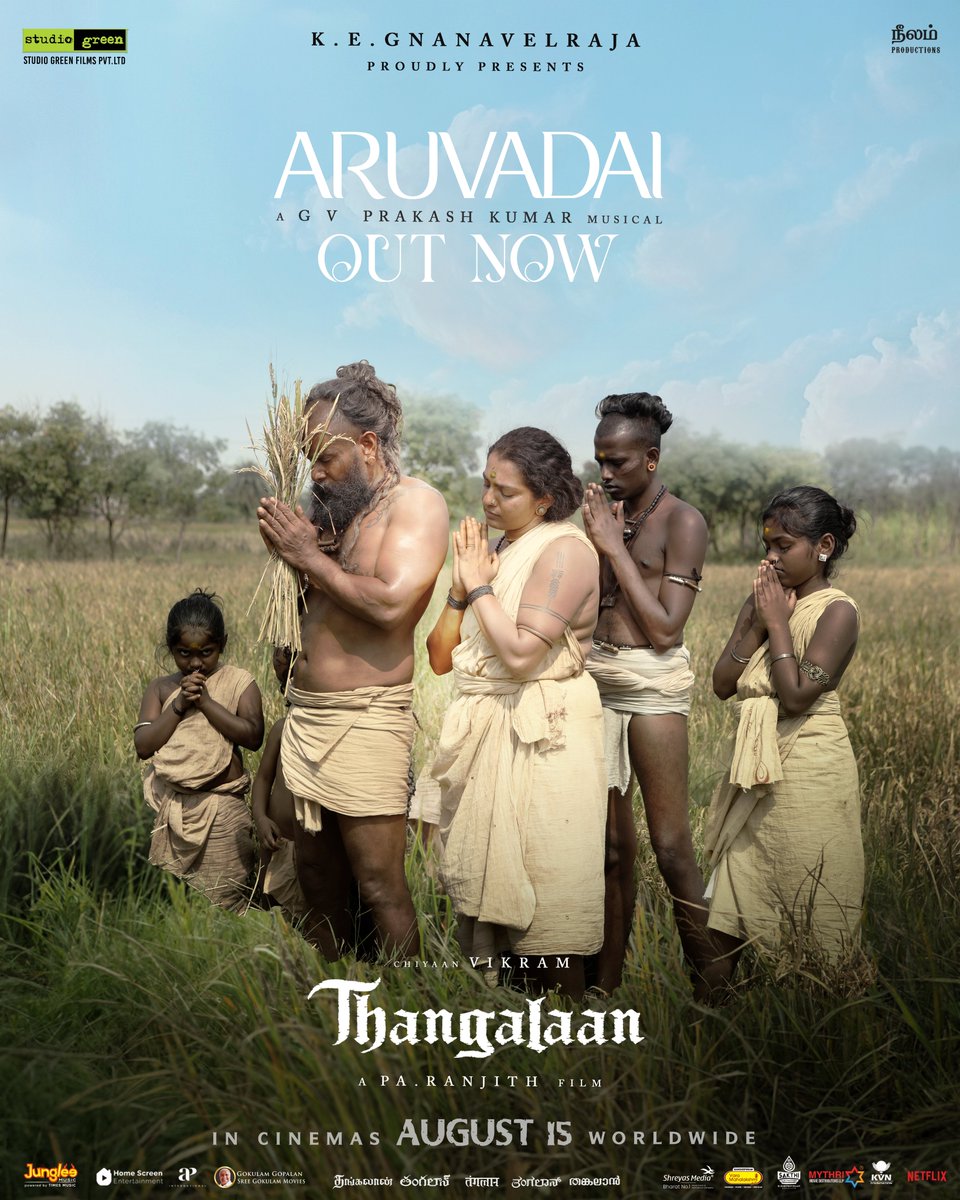officialneelam's tweet image. Let the happiness of our #Thangalaan harvest song make its way to your hearts 🤎

Watch #Aruvadai Video 🌿
▶️ youtu.be/sETOb2sFwSo 

A @gvprakash Musical 🎼

#ThangalaanFromAug15

@Thangalaan @chiyaan @beemji @GnanavelrajaKe @StudioGreen2 @parvatweets @MalavikaM_…