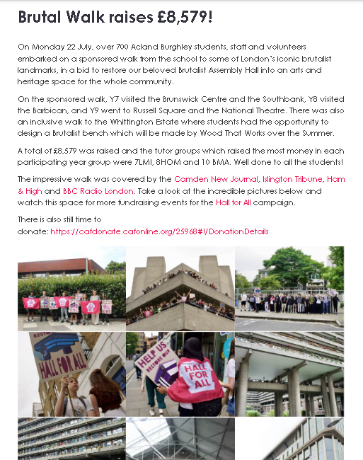 Acland_Burghley's tweet photo. See all the wonderful pictures from last month's Brutal Walk for the Hall for All, on the school website: https://t.co/vSBwOouyMz https://t.co/cHGxtmPJBG