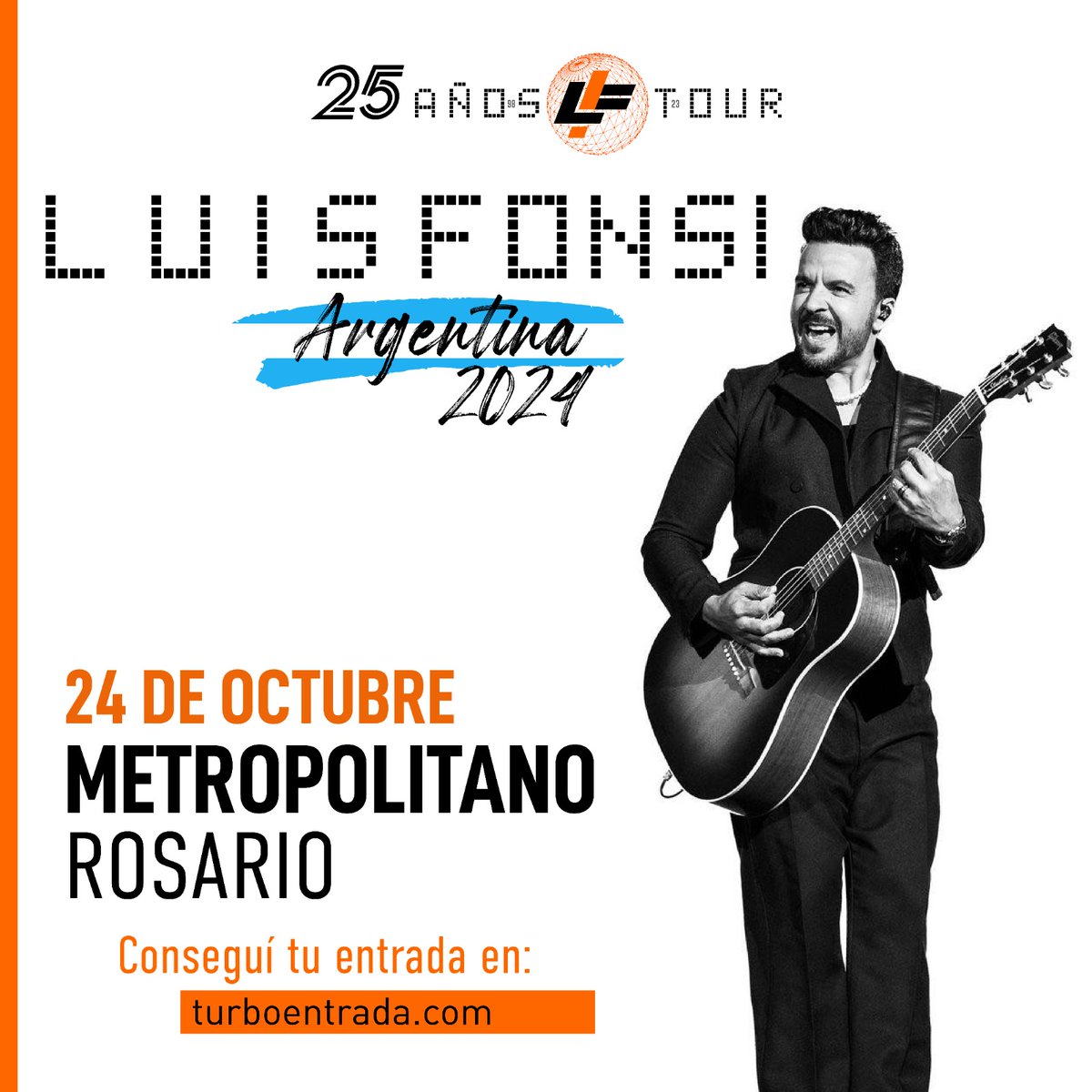 Empezamos la semana contándote que el 24 de octubre #LuisFonsi vuelve a #Rosario y se presenta en el @metropolitanorosario con su tour 25 años ✨️
🎟 Compra ya tu entrada en  @turboentrada turboentrada.com
¡Te esperamos! 🩷🫶
#25AñosTour
#Rosario
<a href="/Fonsisangels/">Fonsi's Angels Arg</a>