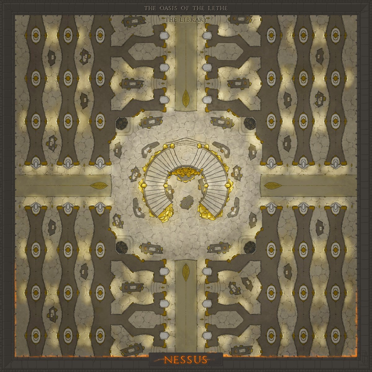 John Stevenson (@jstevensonart) on Twitter photo Oasis of the Lethe, on the tail end of the river Styx, just beyond Nessus, 9th level of the Nine Hells, done for
<a href="/ArcanumWorlds/">Arcanum Worlds</a>
Second one is the library beneath the Oasis Oasis of the Lethe, on the tail end of the river Styx, just beyond Nessus, 9th level of the Nine Hells, done for
<a href="/ArcanumWorlds/">Arcanum Worlds</a>
Second one is the library beneath the Oasis