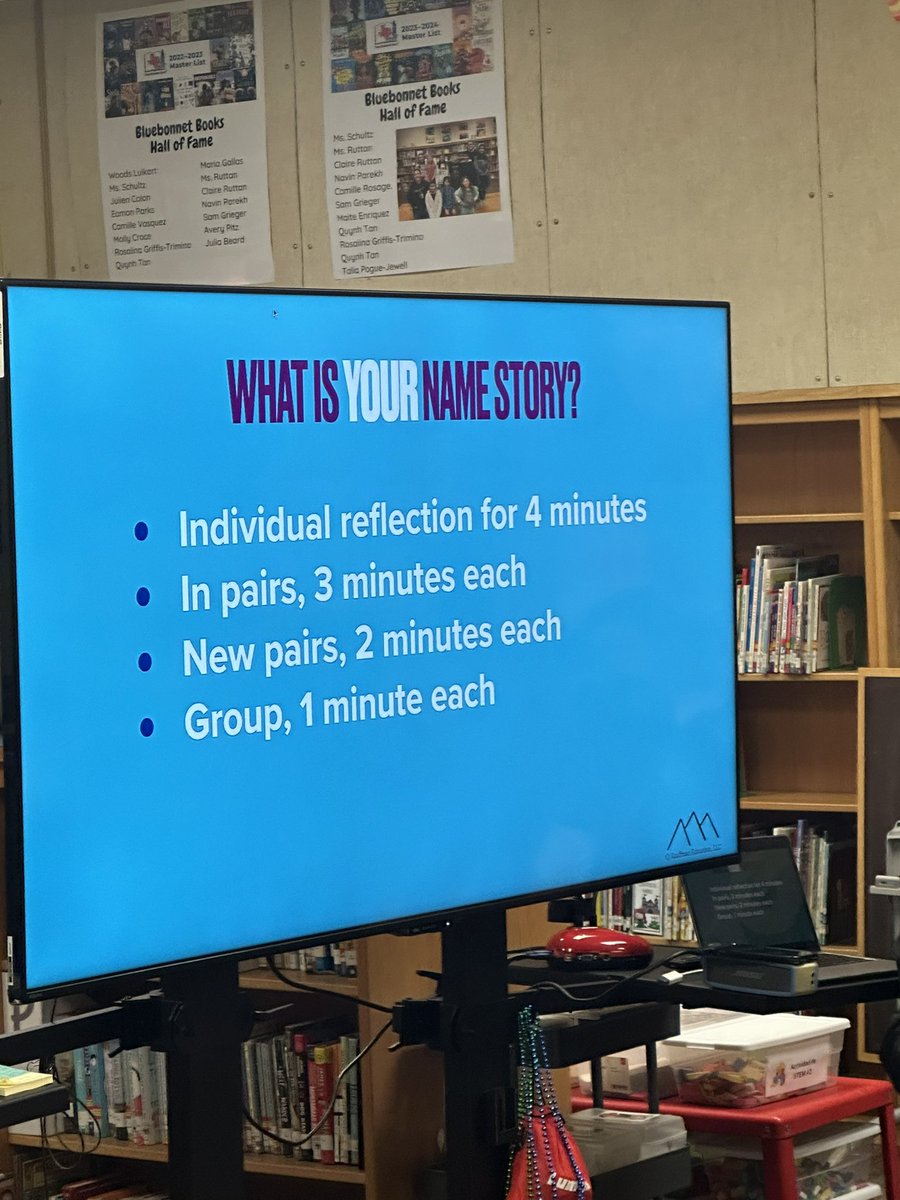 RTopPrincipal's tweet photo. ¡Estamos subiendo de nivel! Historia de nombres con @david_kauffman We are leveling up! Name Story with @KauffmanforAISD @jgmontalvo77 @WeAreAISD @katrinabailey08 #somosRidgetop Game on! https://t.co/Ao3ipkwWJK
