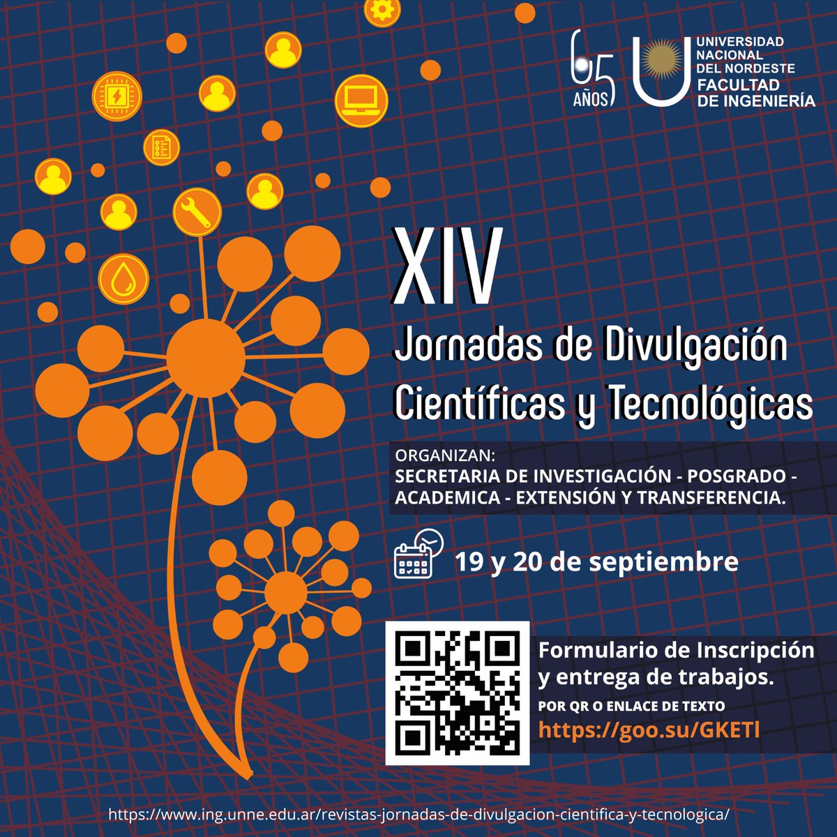 19 y 20 de septiembre se realizarán las XIV Jornadas de Divulgación Científicas y Tecnológicas en la Facultad de Ingeniería de la UNNE
ing.unne.edu.ar/en-septiembre-…