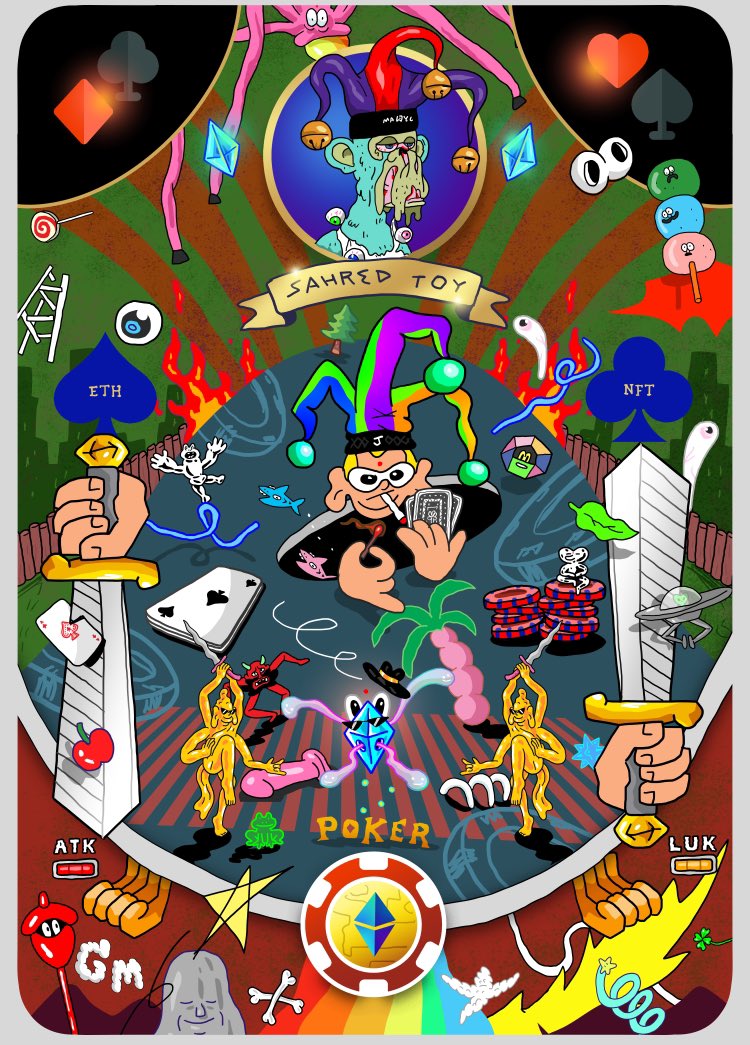 Another epic drop from <a href="/DegeneracyNFT/">Deck of Degeneracy and Court of Degeneracy</a>.