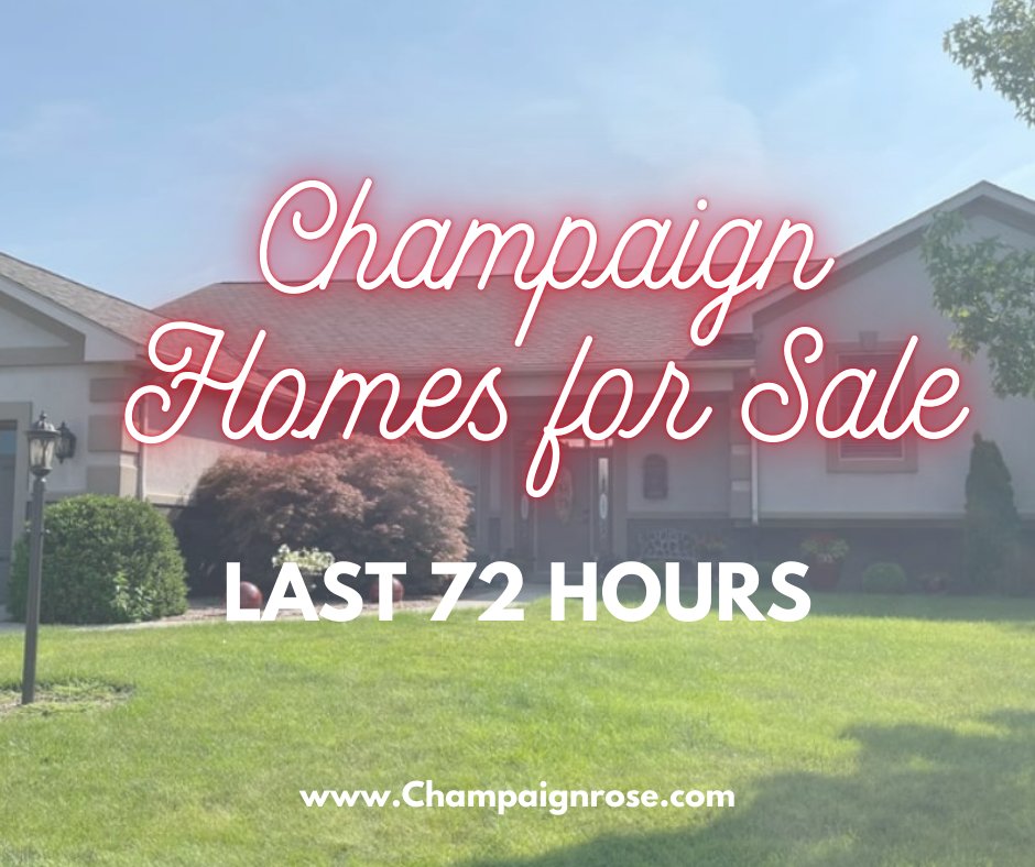 🏡 Champaign County's Hottest New Homes! 🔥

Don't blink or you might miss out! The last 72 hours have brought an exciting wave of new properties to Champaign County's real estate market.

👉  champaignrose.com/listing-report…
Rose Price:
📞 217-202-8843
✉️ roseprice@champaignrose.com