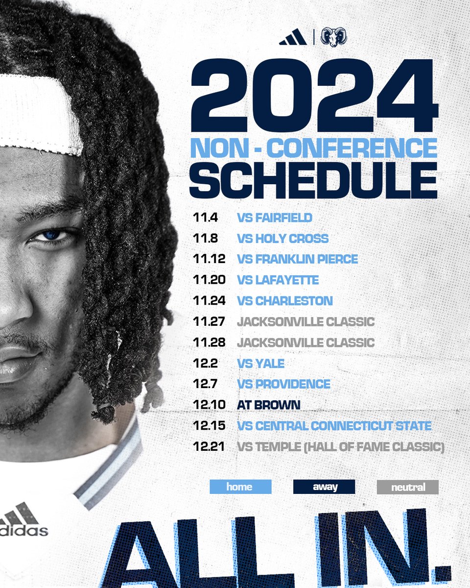 The 2024 Non-Conference Schedule has been announced!

See you at <a href="/TheRyanCenter/">The Ryan Center</a> !

Full Release 📰 👉 shorturl.at/XsoMl
Buy Season Tickets 🎟️ 👉 shorturl.at/xmtPA

#GoRhody // #AttitudeIsEverything