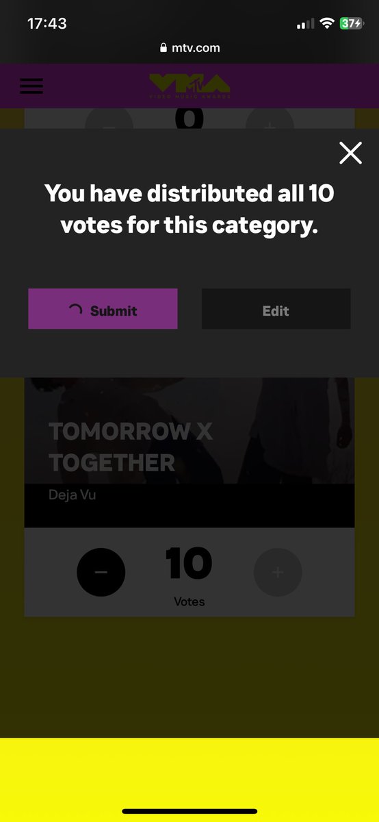 txtwerse's tweet photo. @btxtluvr97 @senithi58017 @_swar02_ Tag 3 other moas and ask them to drop their VMA vote screenshots^^
Let's motivate each other to vote and secure the win 🏆

Tagging 🤗 @toobatoos @Kun_is_blue @iisoobie 

#VMAchallenge
#VMAchiDejaVu https://t.co/VYPdYtEGcp