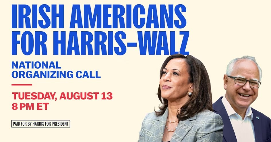 RealLyndaCarter's tweet photo. Tomorrow I'm joining some VERY special guests for the Irish Americans for Harris-Walz National Organizing Call on Tuesday at 8pm ET! ☘️ Register for free at the link below. 

https://t.co/E8YCePOoKR https://t.co/lNlX4VF6h6
