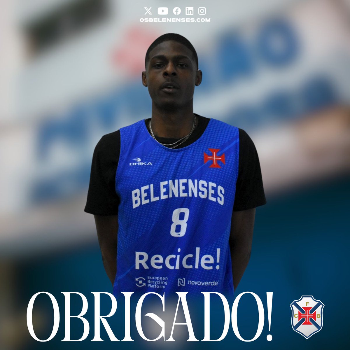 belembasket's tweet photo. 🗒️ Charles Tripp não integrará o plantel sénior masculino em 2024/25. O CFB agradece o contributo dado ao basquetebol do CFB e o empenho com que sempre defendeu a camisola, desejando-lhe os maiores sucessos pessoais e profissionais. Obrigado, Tripp! 🙌 #tweetpastel https://t.co/RVo2HkN8RH