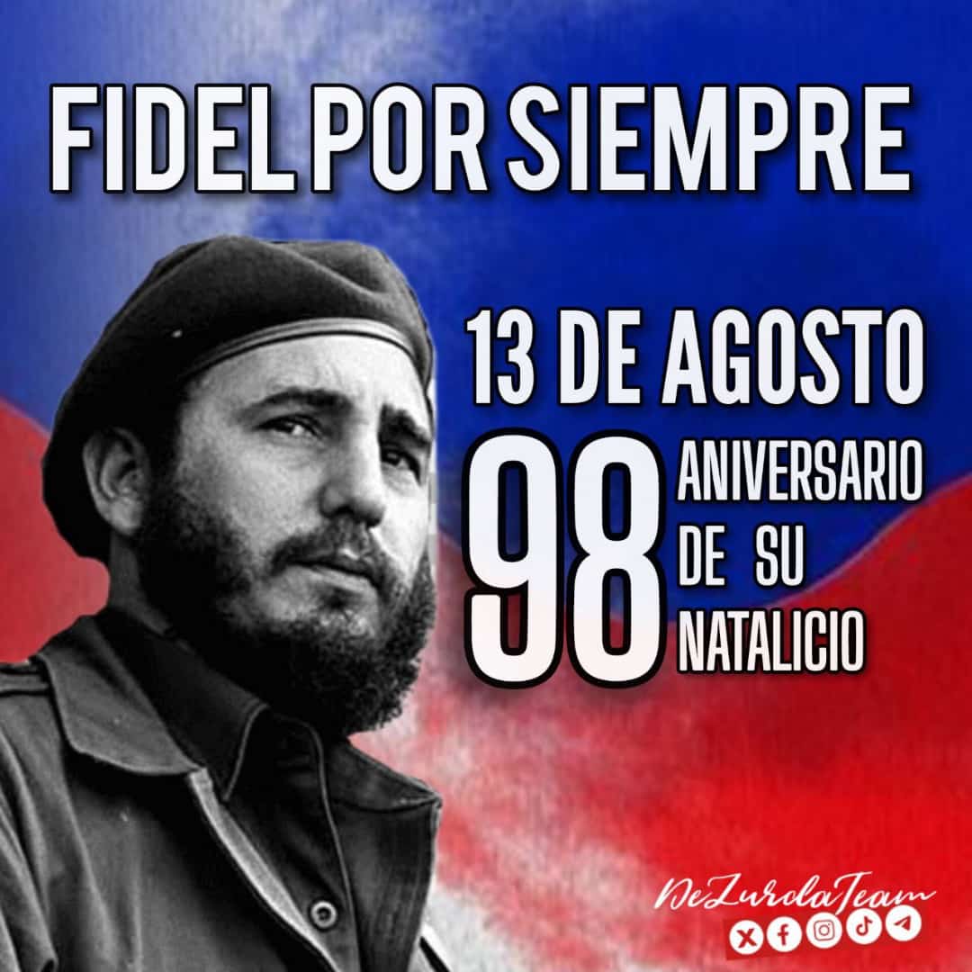 #FidelPorSiempre 🇨🇺🇨🇺🇨🇺

    Ejemplo que perdura, hombre de estirpe mambisa, de mirada futurista, amigo fiel. #Aniversario98