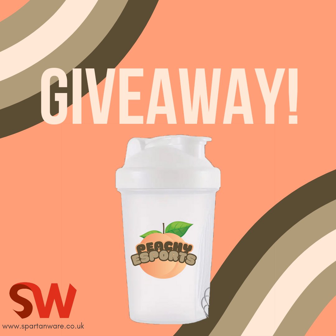 🎉 GIVEAWAY 🎉

Want to be in with a chance of winning a <a href="/Spartan_Ware/">SpartanWare</a> Peachy shaker? 
All you need to do is: 

🍑 Follow us on twitter! 
🍑 Like this post! 
🍑 Tag a friend! 

The winner will be announced Wednesday 14th via 
twitch.tv/peachy_esports 
#StayPeachy #UpThePeach
