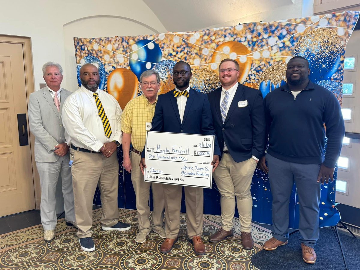 Thank you to <a href="/MarvinJonesJets/">Marvin Shade Jones</a> and Murphy Alimni Association for the support and donations.