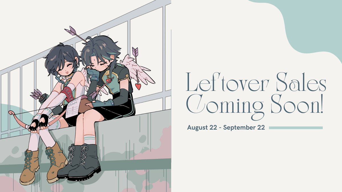 🍃 LEFTOVER SALES COMING SOON 🦋

Thank you for your support to Wind's Devotion: A #Xiaoven Wedding Zine! 

For those who missed our preorders, we are happy to announce that our leftover sales will be taking place from August 22 to September 22~🎐

📅 Leftovers | Aug 22 - Sept 22