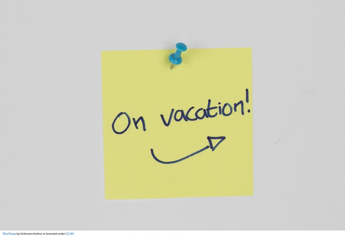 Enjoy your time off!