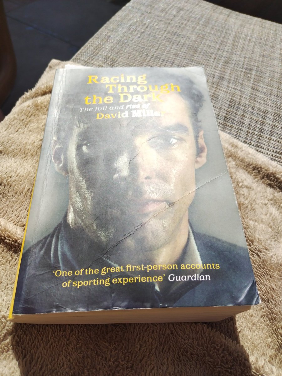 When you forget to bring  @nedboulting 1923 🤦🏻‍♂️on holiday.... but find <a href="/millarmind/">David Millar</a> Racing Through the Dark 📖 on the hotel bookshelf 👍 Worth another read 😁