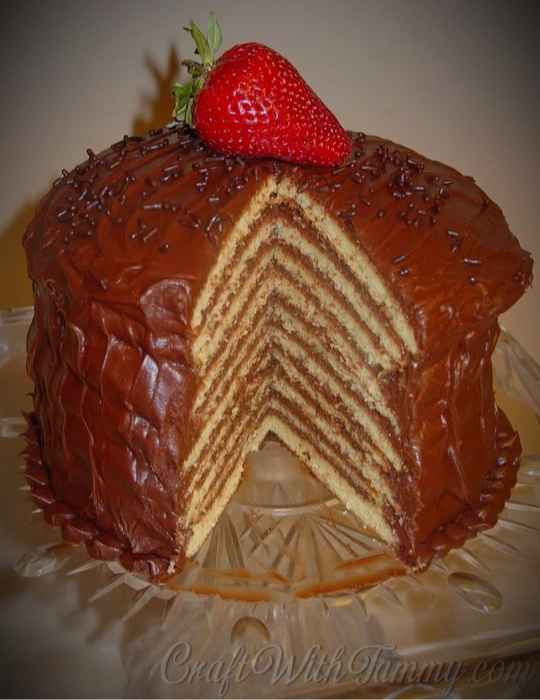 CraftwithTammy's tweet photo. "Nineteen very thin layers with chocolate between each layer! What else is there to say?? Just look at this beauty!"

Recipe: https://t.co/uXMml5mOLi

@DuncanHines @BettyCrocker @Jello @HEB #19LayerCake #layercake #cakedecorating #cakedesigner #chocolatecake #layercakes #cupcakes https://t.co/0lsnhMkGtP