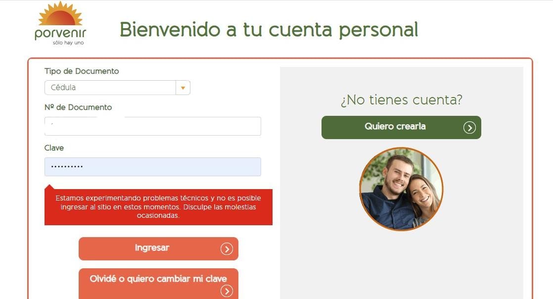 luchovoltios's tweet photo. Uno necesitando bajar el dichoso certificado tributario y la plataforma de @PorvenirOficial lleva como una semana caída para este trámite @DIANColombia https://t.co/6YUvenZ5da