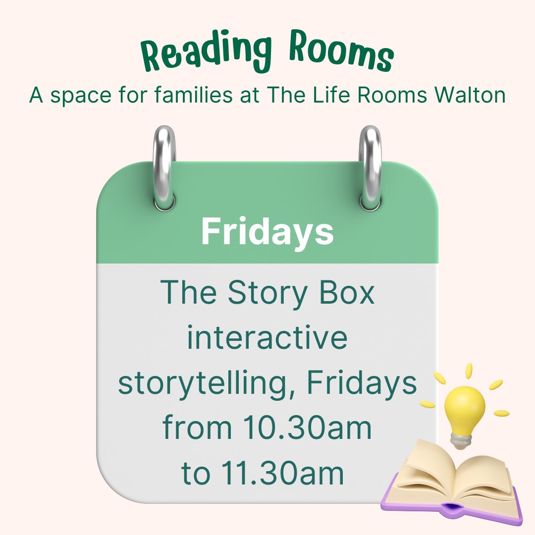 Families are invited to visit our reading space in The Life Rooms Walton in partnership with <a href="/createspacesco/">Creative Spaces Co.</a>📚

We have a cosy, welcoming library space in #Walton 💚

Creative Crafts Co. will be leading crafts and 'The Story Box' interactive children's storytelling📖
<a href="/Mersey_Care/">Mersey Care NHS FT 🏳️‍🌈</a>