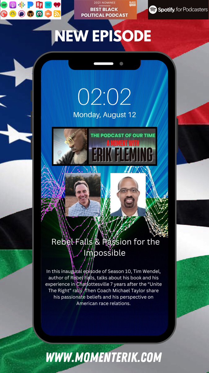 open.spotify.com/show/0wbIu4v9n… <a href="/Tim_Wendel/">Tim Wendel</a> <a href="/coachmichaelt/">Coach Michael Taylor</a> #BlackTwitter #politics #podcast