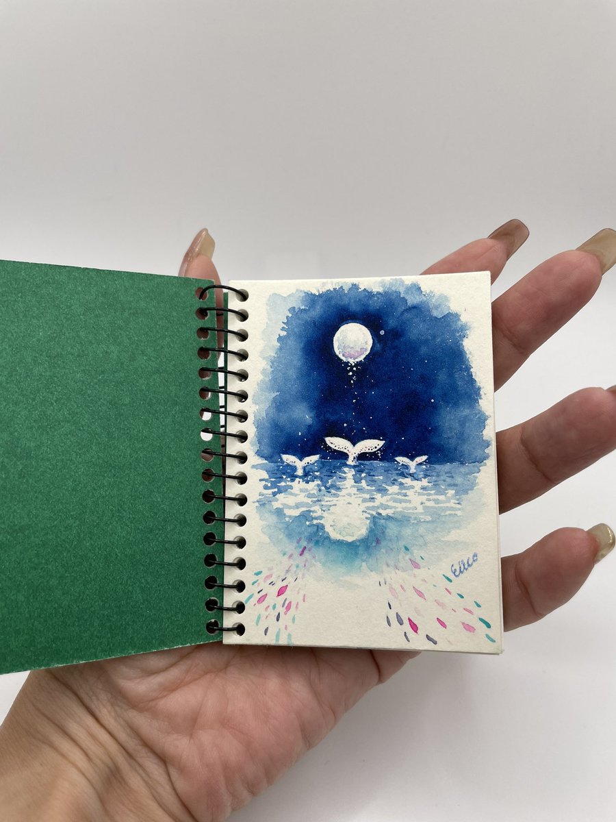 Eico_painter's tweet photo. #watercolor
#whale
#maruman
@maruman_egaku #blue
#ocean
#moon
#art
#lifewithart
#illustration
#illustrator
#illustration
#artist
#paint
#painting https://t.co/QM9M3k8oUc