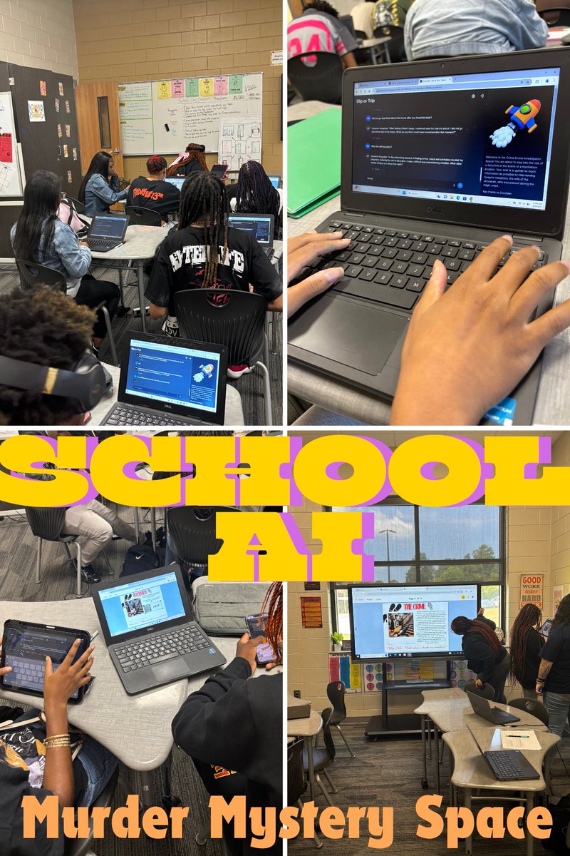 Special shout-out to Ms. Townes at Northeast High. Her students were solving a murder mystery in a School Ai space. Students were highly engaged and motivated to solve the mystery. Kudos for using what you learned at DIG IN 2024.