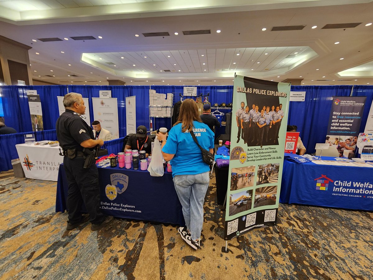 Explorer Advisors and PAL are at the Crimes Against Children Conference selling merchandise to raise funds for our youth! <a href="/CACConference/">CAC Conference</a> <a href="/DPYF4Kidz/">DallasPoliceYouthFdn</a> <a href="/DallasPAL/">Dallas PAL</a> <a href="/DallasPD/">Dallas Police Dept</a>