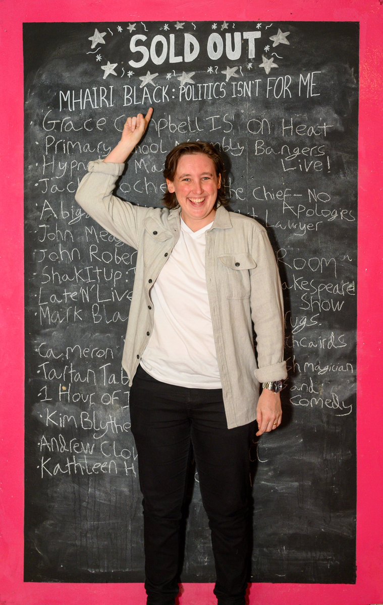 Gilded Balloon (@gildedballoon) on Twitter photo We're celebrating a SOLD OUT run with Scottish icon, <a href="/MhairiBlack/">Mhairi Black π³οΈβπ</a>! π«‘
Were you lucky enough to snap up a ticket? π We're celebrating a SOLD OUT run with Scottish icon, <a href="/MhairiBlack/">Mhairi Black π³οΈβπ</a>! π«‘
Were you lucky enough to snap up a ticket? π