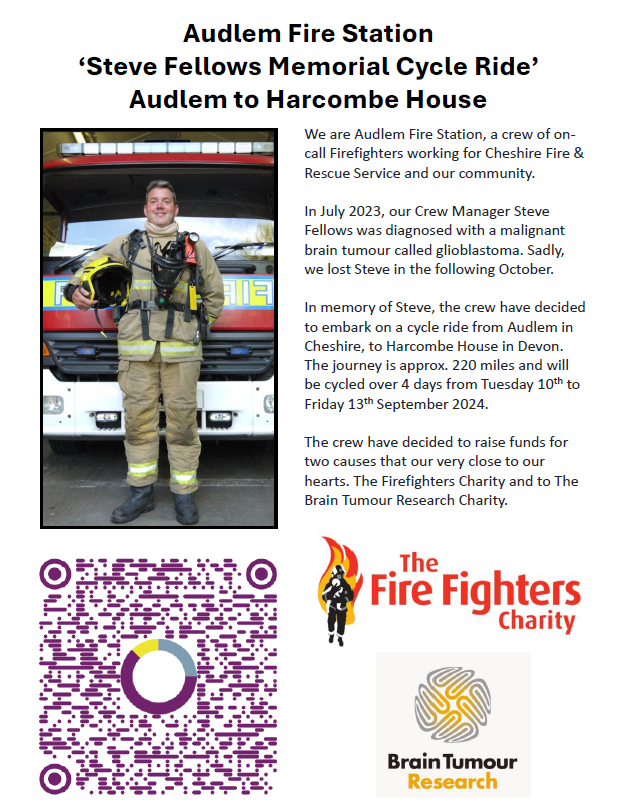 Audlem Fire Station (@audlemfire) on Twitter photo CHARITY: 12/08/24, Thank you so much from all <a href="/AudlemFire/">Audlem Fire Station</a> to those who have donated so far, we have reached a significant milestone and have raised £1000! We are training hard to start the ride 10th September, so plenty of time to donate if you wish -orlo.uk/gtg6J CHARITY: 12/08/24, Thank you so much from all <a href="/AudlemFire/">Audlem Fire Station</a> to those who have donated so far, we have reached a significant milestone and have raised £1000! We are training hard to start the ride 10th September, so plenty of time to donate if you wish -orlo.uk/gtg6J
