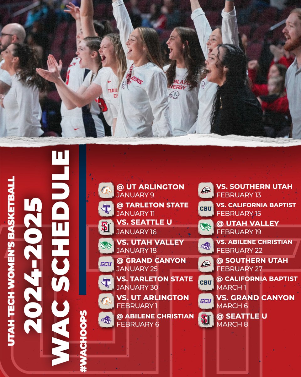UAConference's tweet photo. Bring the stampede!
@UtahTechMBB // @UtahTech_WBB 
#WAChoops x #UtahTechBlazers https://t.co/UzCWXrzYzt