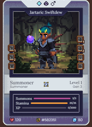 KevinPorter_DFK's tweet photo. yasssss been watching this guy for 2 months in the tavern, now he's mine 🔥🔥

green agi, double toxic, explosion.  Traits gonna slap!  #DFK #defikingdoms https://t.co/BAi2f0h6Qs
