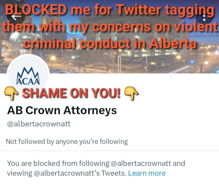 No1KnowsNobody's tweet photo. JIC you can't see repost w/quote ⬇️ by @JasonLavigneMP
B/c, #ABjustice @albertacrownatt UNJUSTLY BLOCKED your X acct 4 properly tagging them concerning social disorder/crime issues
#ABKB #ABcourts #ABgov #ABleg #abpoli #yyccrime #yyc #yegcrime #yeg #Coutts #Coutts4 @ablawreform https://t.co/0QUGL2n3YH