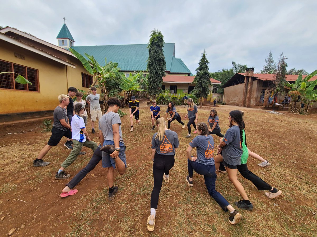 camptanzania's tweet photo. #TeamStroberi spent their last few days in #CampMbokomu lending a helping hand in the local school, playing football with the locals and soaking up the atmosphere in camp. 🥰 This included celebrating Hannah and Lucy's birthday! 🥳🎂 #campsinternational #campseffect https://t.co/UvyjCgrTYV