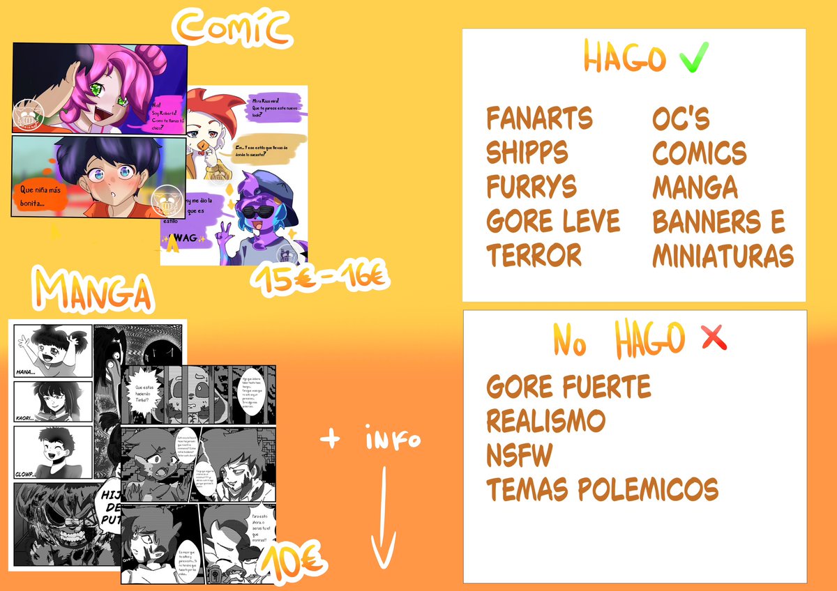 | COMISSIONES ABIERTAS | ✨💖

Cualquier duda Al MD!💖✨👌
Los pagos solo se podran hacer por Paypal ( o como ultimo recurso Bizum)

❤️ y 🔂 Se agradecerian muchissimo