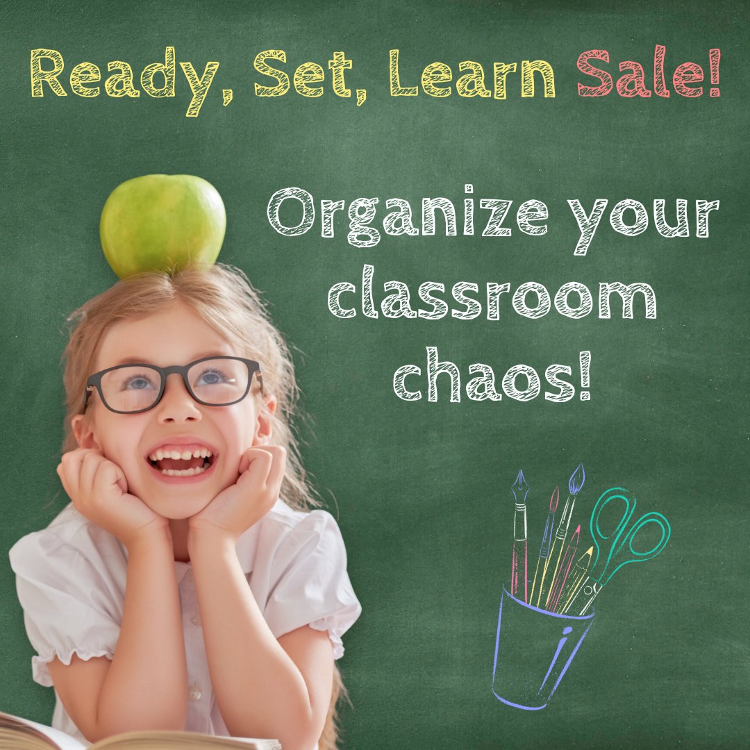 QltyClassrooms's tweet photo. Tame the chaos!
Organize your classroom with teacher resources. From essential supplies and vibrant decorations to handy bins &amp; baskets, everything you need is on sale now! Shop now: https://t.co/ZObrg2LXUu https://t.co/cDNdY8hHEK