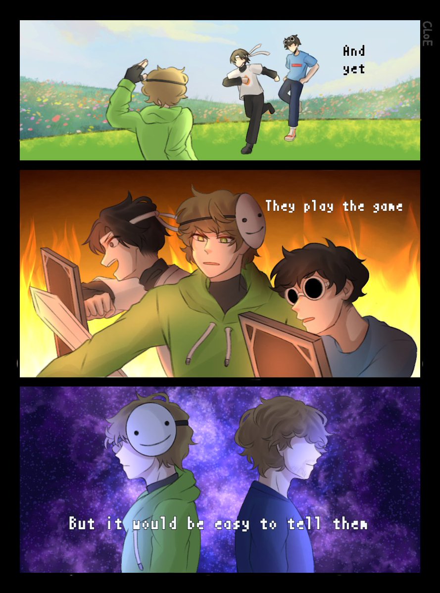kg_13537's tweet photo. My #ProjectEndPoem collab hosted by @theftshrubbery and @echopraxes for Dream's birthday!
.
Happy birthday Dream 🥳 U ARE THE COOLEST PERSON IN THE UNIVERSE!!!
.
#dreamfanart #dteamartday https://t.co/uq0qI0drzg