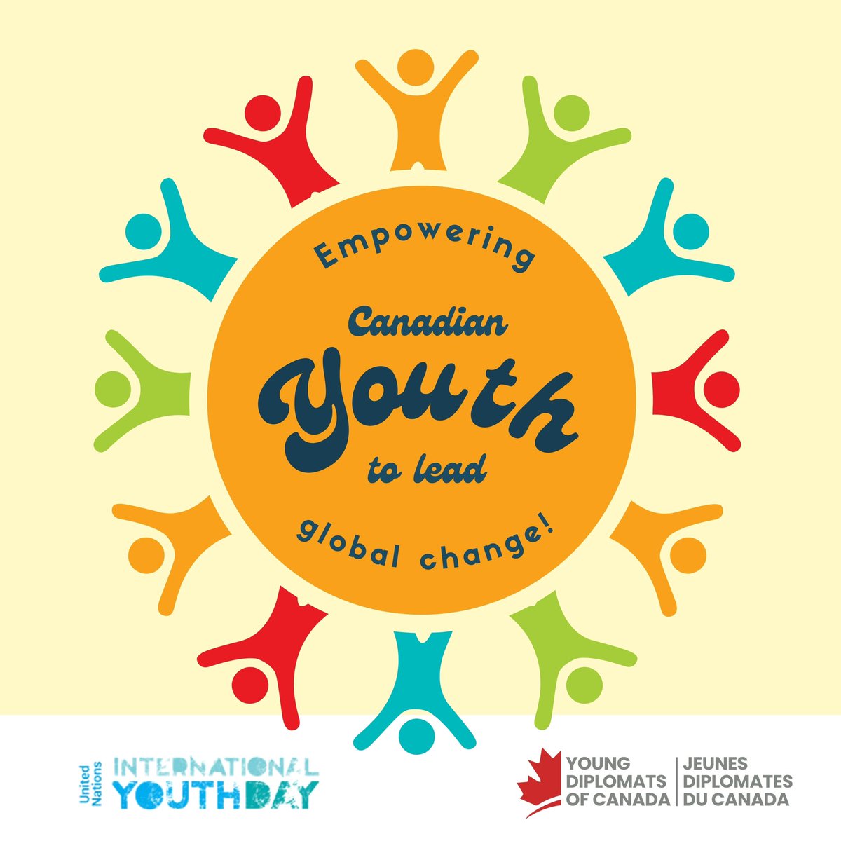 ✨ 🎊 🌎 💃 🕺  
On this #internationalyouthday, we are celebrating the extraordinary young leaders that represent Canada in global decision-making spaces.

We are proud to empower the crucial contributions of Canadian youth to the most important issues of today and tomorrow! 🇨🇦