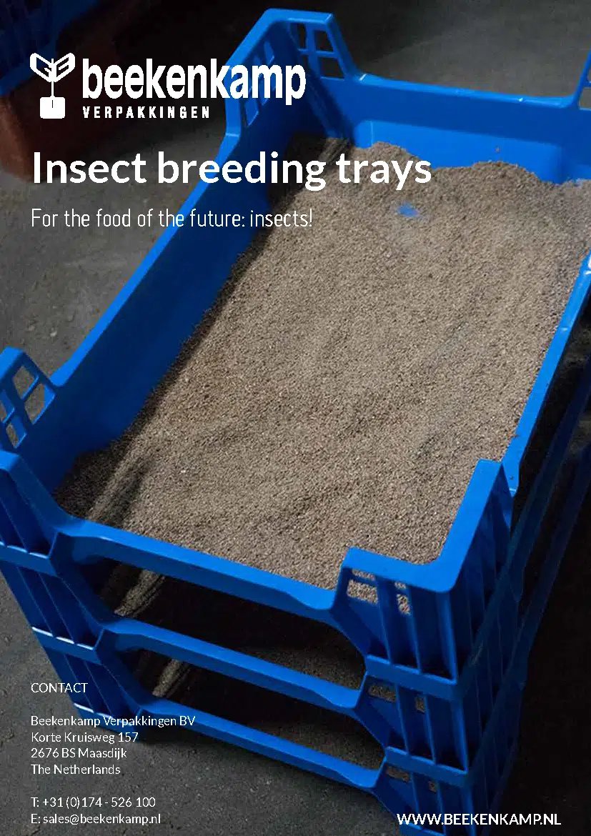 We are contributing to Food of the Future! 
Beekenkamp Verpakkingen has developed insect breeding trays for animal protein production 🐛 

Visit our website for our entire range of insect breeding trays: lnkd.in/e6JqxJ9f