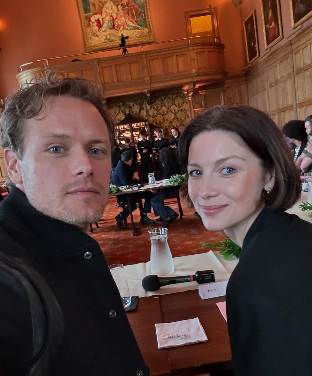 Caitriona Balfe + Sam Heughan at the very last readthrough of Outlander 😍

What an emotional day it must be for them 🥺🥹😭