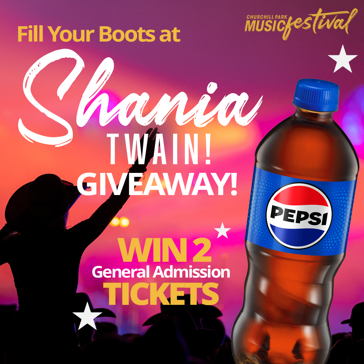 Let's go, girls. 😎💅 Fill your boots and fill your glasses at Shania Twain! We've got TWO FREE GENERAL ADMISSION TICKETS to give away and they could be for you! Comment below, tag a fellow Shania fan, and retweet for automatic entry!

*NL residents only. Must be 19+ to enter.