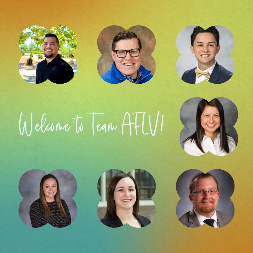 Meet the newest members of our volunteer team for #AFLVCentral and #AFLVWest! We are so excited to have these amazing professionals in their new roles and look forward to conference season. Please give them a warm welcome! 🎉