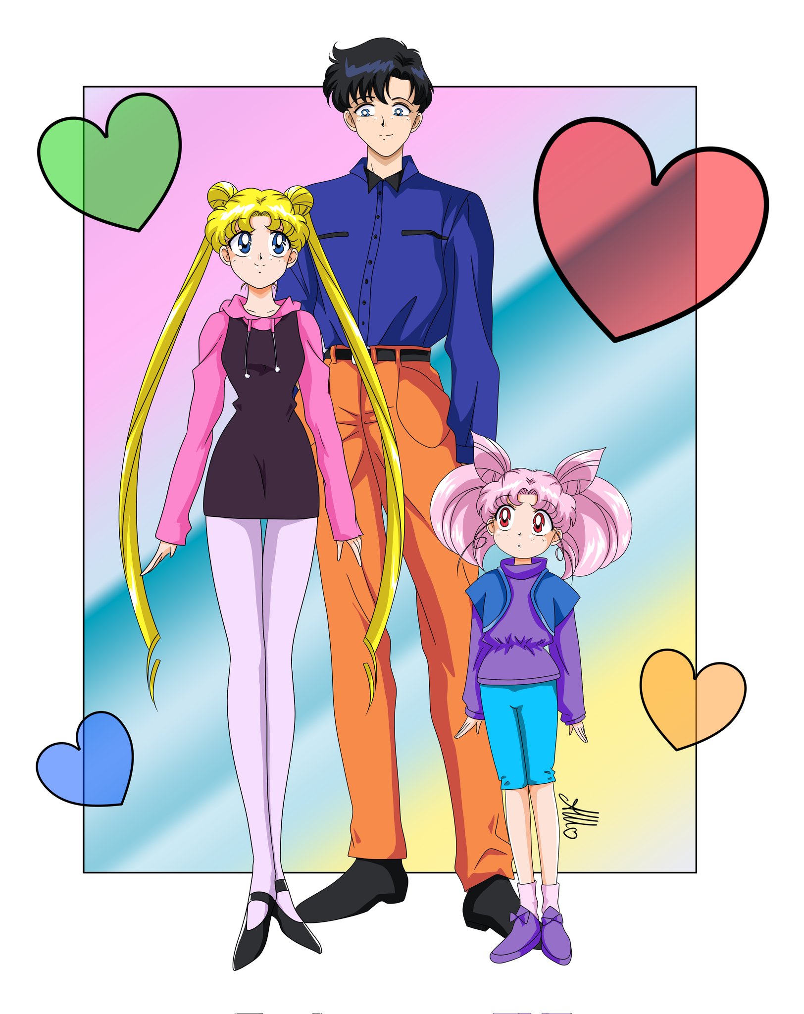 Darian And Rini Serena, Darien Et Rini Sailor Moon... Sailor Moon (Serena Y Darien