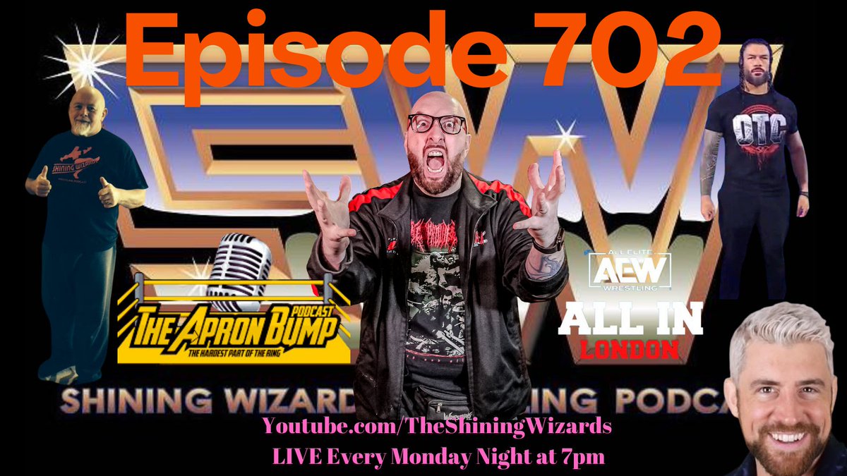 wizardspodcast's tweet image. TONIGHT 7pm 
We remember #TheTaskmaster #KevinSullivan 
We return with @ApronBump to talk #RomanReigns #Bloodline 
We are joined by the Loud Bald Man himself @PeapodCalls4U at 7:30pm 
Plus tons of #WWE to talk about #WyattSicks #JudgementDay #Raw #Smackdown #NXT 
We talk #AEW