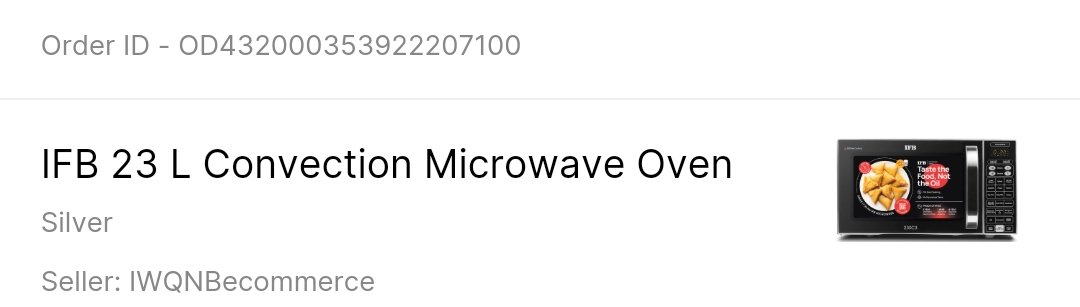 iamukd_'s tweet photo. Can we completely rely on the services provided by @Flipkart !!!
I have ordered an IFB microwave for my home surprisingly they delivered me a IFB Starter Kit today without the machine.  
Looks like I'll be using the kit underneath the Sun I believe 🤣🤣. https://t.co/6N5tzTRfCL