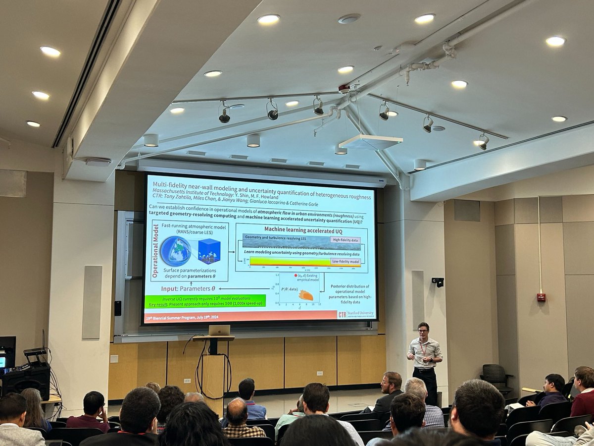 Michael Howland (@michaelfhowland) on Twitter photo Had a fantastic time at the <a href="/Stanford/">Stanford University</a> Center for Turbulence Research (CTR) Summer Program, working on our project “Multi-fidelity modeling and uncertainty quantification of heterogeneous roughness.” Thanks to our hosts and CTR for the support! Had a fantastic time at the <a href="/Stanford/">Stanford University</a> Center for Turbulence Research (CTR) Summer Program, working on our project “Multi-fidelity modeling and uncertainty quantification of heterogeneous roughness.” Thanks to our hosts and CTR for the support!
