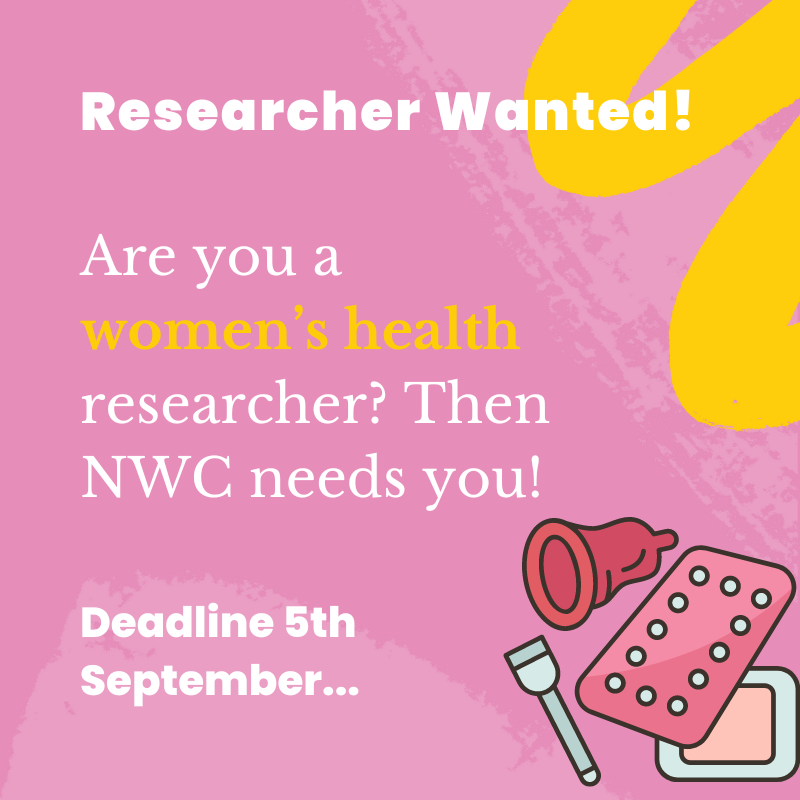 👀Are you a women's health researcher? 

💊Then NWC are looking for you! We need you to examine marginalised women's awareness of and experiences of the #FreeContraception Scheme.

⏰Deadline to apply 5th September, all details here: nwci.ie/learn/article/…