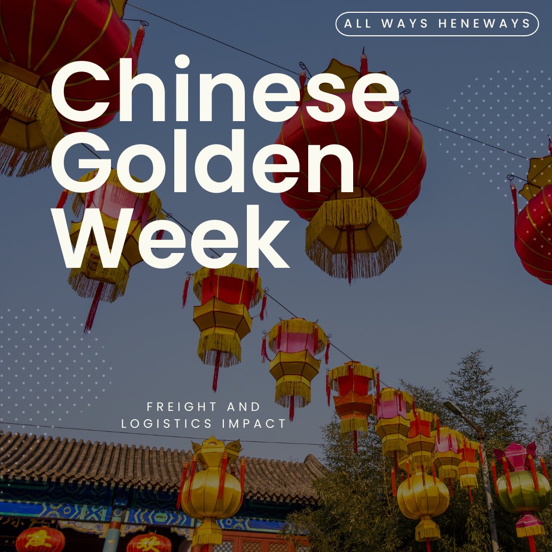 Navigating the Impact of Chinese Golden Week on Global Freight in 2024 🇨🇳

As Chinese Golden Week approaches in October, the freight industry is bracing for its annual challenges. From a pre-holiday surge in demand and port congestion to post-holiday backlogs and global supply