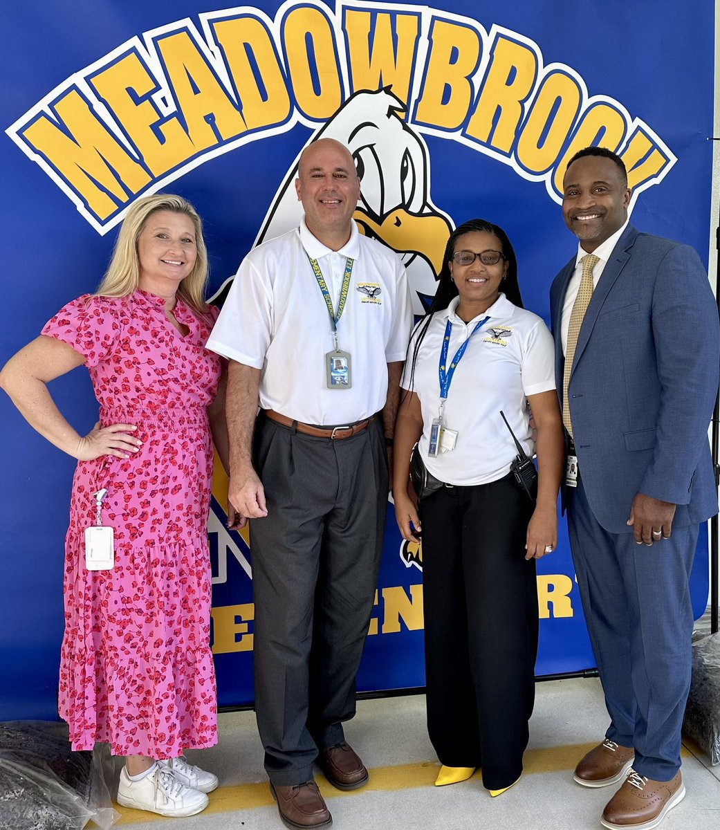 Meadowbrook Elementary School (@meadowbrookelem) on Twitter photo Appreciate <a href="/BCPSCentral/">BCPS Central Regional Office</a> Director <a href="/DrDAugustin/">Ducarmel S. Augustin, PhD</a> & Facilitator <a href="/Corrine_Mendez9/">Corrine Mendez</a> stopping in on #BCPSFirstDay to share good wishes w/ @MBE_Eagles AP Johnson and me. Appreciate <a href="/BCPSCentral/">BCPS Central Regional Office</a> Director <a href="/DrDAugustin/">Ducarmel S. Augustin, PhD</a> & Facilitator <a href="/Corrine_Mendez9/">Corrine Mendez</a> stopping in on #BCPSFirstDay to share good wishes w/ @MBE_Eagles AP Johnson and me.
