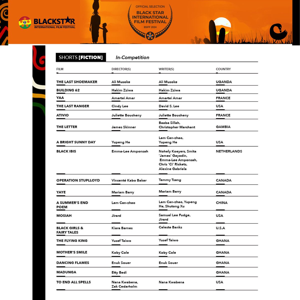 🎉 Exciting News! 🎬✨

We’re thrilled to announce that <a href="/tlsm_movie/">The Last Shoemaker</a> has been selected as an Official Selection and is also in Competition at <a href="/theBSIFF/">Black Star International Film Festival</a> 🌟🎥🏆

#TheLastShoemaker #BlackStarFilmFestival #FilmFestival2024 #OfficialSelection #InCompetition