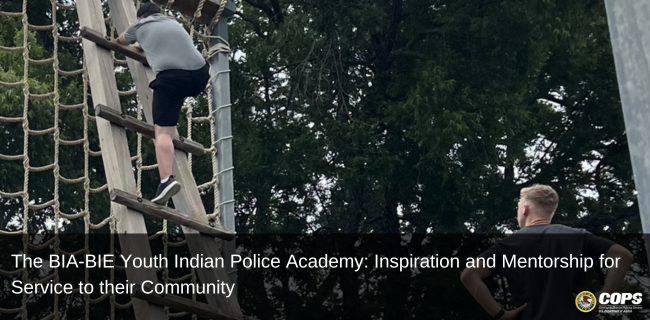 COPSOffice's tweet photo. Discover how a Kiowa tribal member involved in #LawEnforcement helped create the BIA-BIE Youth Indian Police Academy to inspire young people to harness their potential for the good of their communities #InTheCPDispatch: https://t.co/3xMarH1ZRn @USIndianAffairs @BureauIndianEdu https://t.co/r3WrkQ3gT2