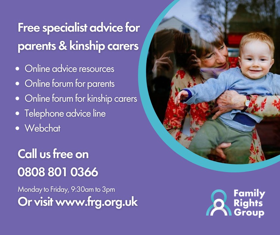 If you’re looking for free, confidential advice from a real person - not a bot - our specialist advisers are experienced lawyers, social workers &amp; family rights advocates who understand the law, children’s services processes &amp; social workers’ concerns.  ow.ly/mgeq50SSNvF