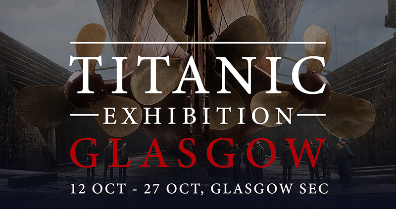ANNOUNCED + ON SALE 📣

Experience the story of the Titanic as you’ve never before from the Belfast shipyards, its fateful voyage, rediscovery and legacy.

The Titanic Exhibition Glasgow will run at the SEC from 12-27 October 2024.

Tickets on sale now ➡️ bit.ly/3WGA0fA